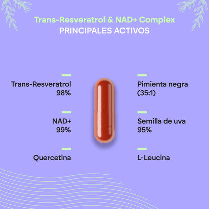 Nutralie Trans Resveratrol and NAD+ Complex 686mg 60 capsules