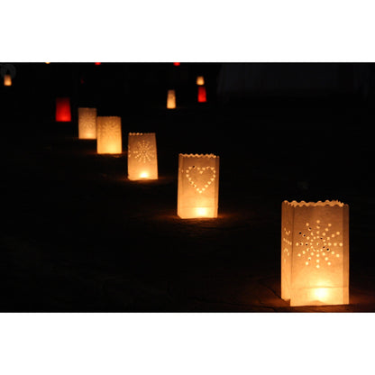 Lightbags Sacchetti di carta Confezione da 5 unità "Rojo Stars"