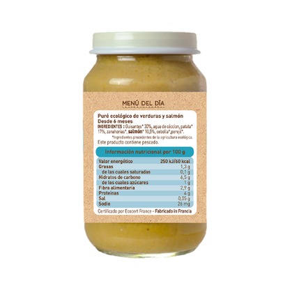 3er-Pack Gläschen Gemüse und Lachs (ab 6 Monaten) Babybio 200 g