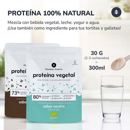 Protéines végétales Eco 75% vanille Planeta Huerto 500 g