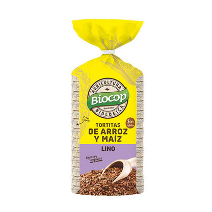 Tortitas Arroz y Maíz con Lino Biocop 200 g