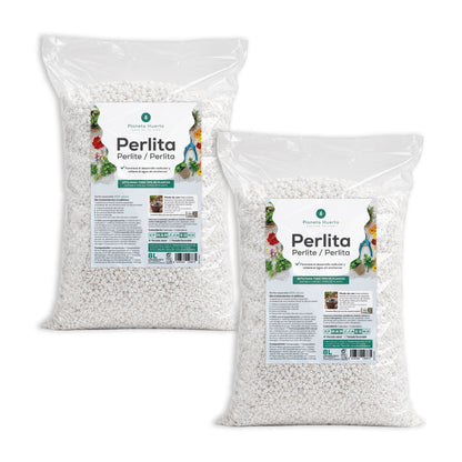 Förpackning 2xPerlite Planeta Huerto 8 liter