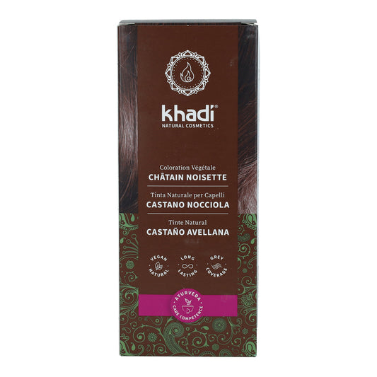 Natürliche Haarfarbe Haselnussbraun Khadi 100 g