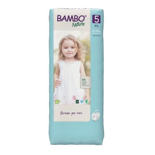 Bambo Nature T5 junior nappies (12-18 kg), 44 units
