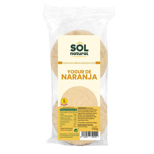 Wafle ryżowe jogurtowo-pomarańczowe Sol Natural 100 g