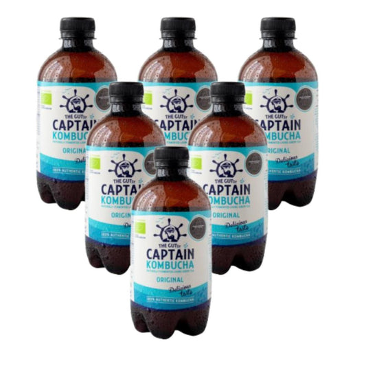 6-pack Captain Kombucha ekologisk kombuchadryck 6 l