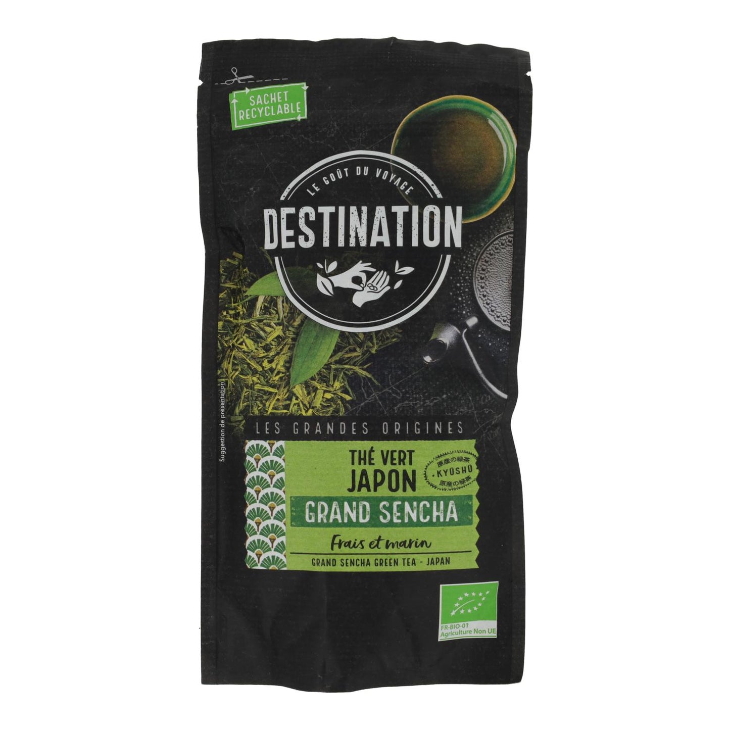 Zielona herbata sencha Japonia BIO Destination 80 g
