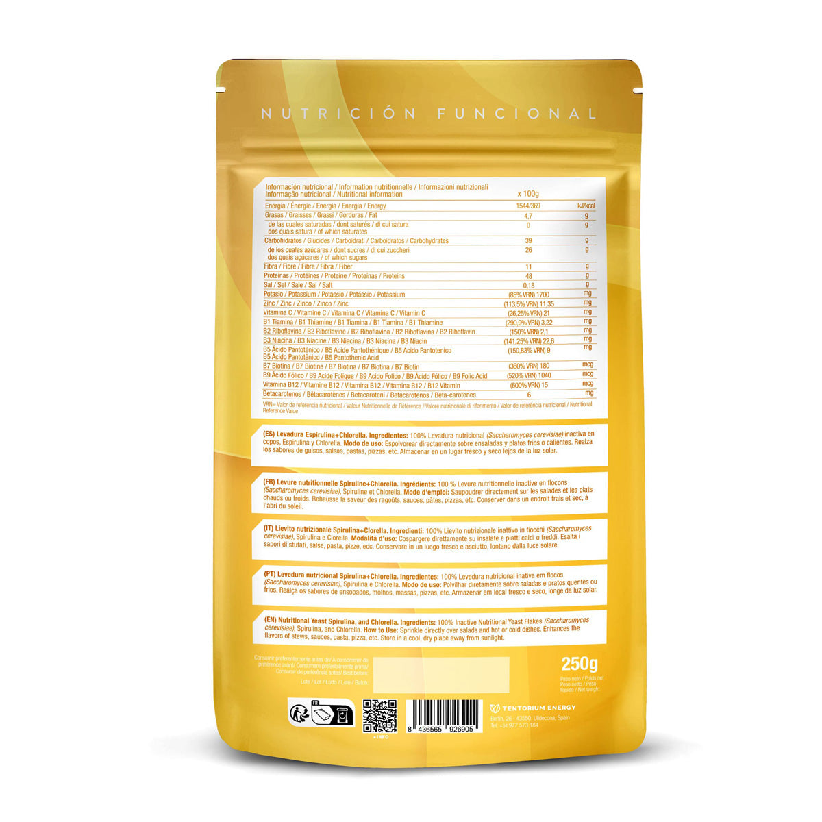 Nährhefe mit Chlorella und Spirulina XL Energy Feelings 250 g