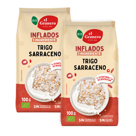 2er-Packung BIO-Buchweizenflocken El Granero, 100 g
