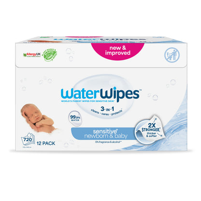 Zestaw WaterWipes BIO Chusteczki dla niemowląt 720 szt.