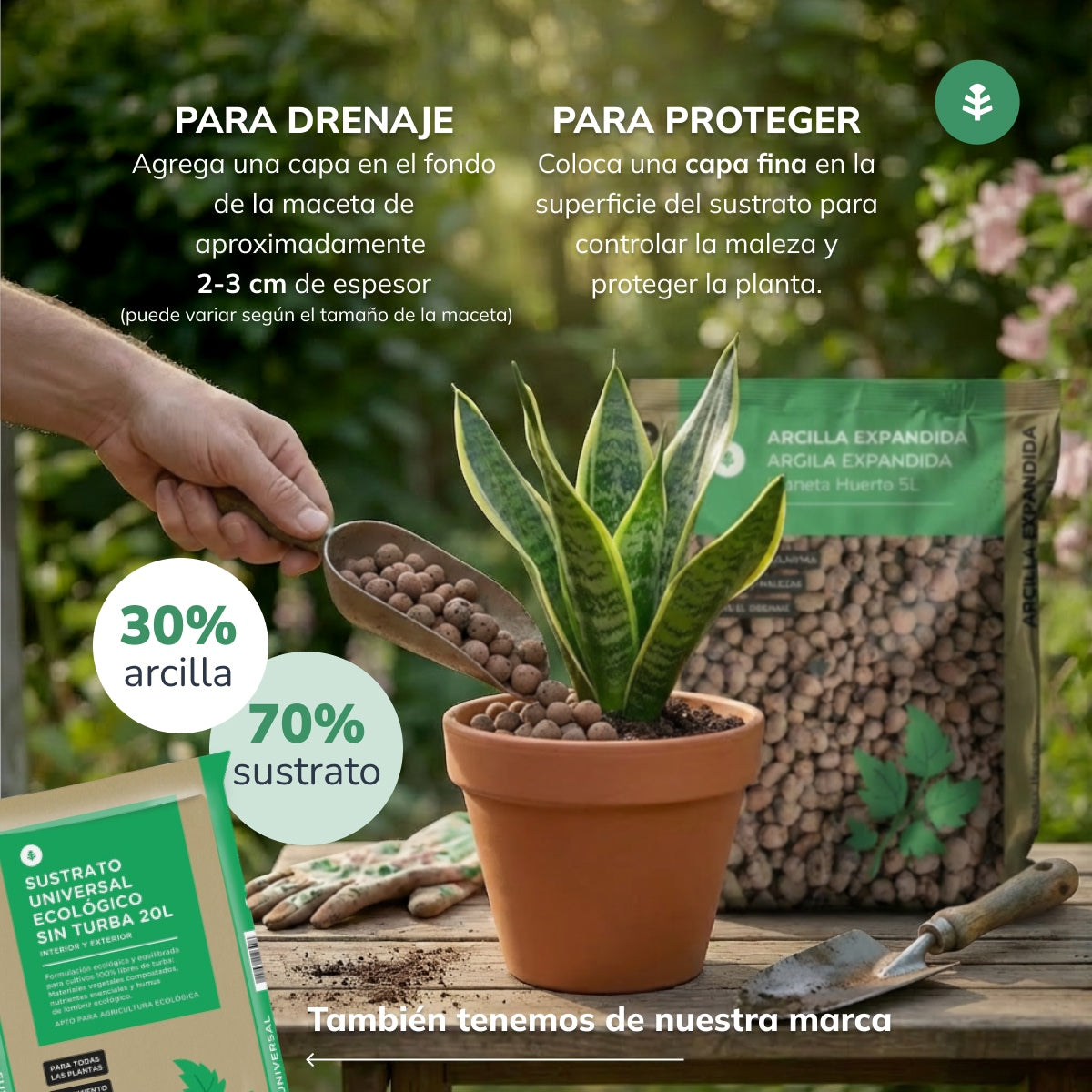 Opakowanie 15 L 3 x ekspandowana glina Planeta Huerto 5 litrów