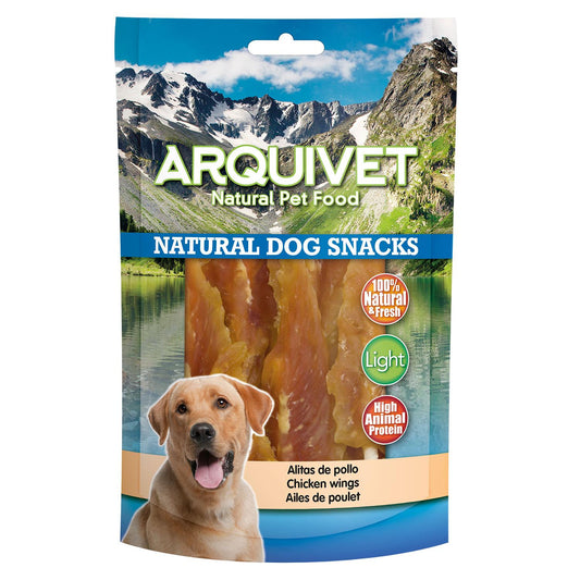 Snack naturel pour chiens  Ailes de poulet  Arquivet 100 g