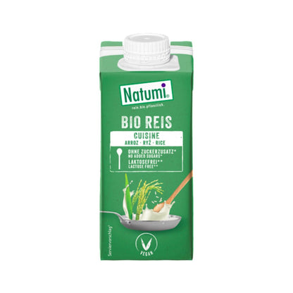 Pack x3 Crema para cocinar de Arroz Liquida Bio Natumi 200 ml