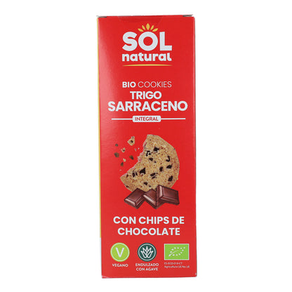 Biologische boekweit- en chocoladekoekjes Sol Natural 170 g