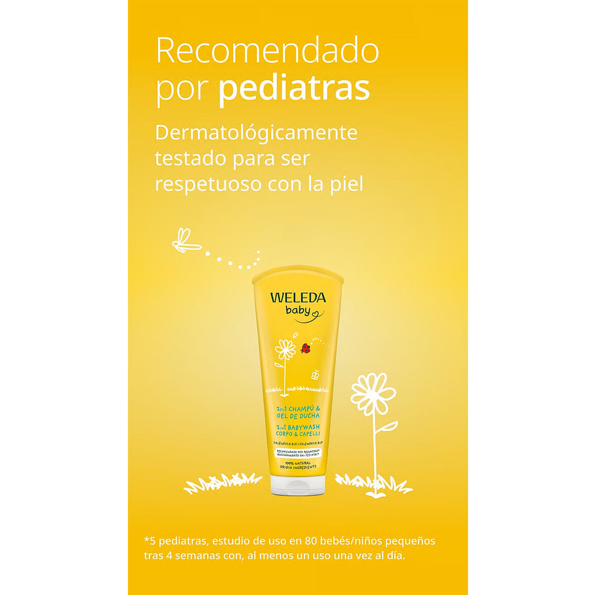 Weleda Shampoo e gel doccia per bambini alla calendula 200 ml