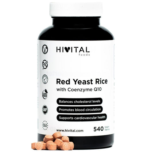 Levure de riz rouge avec coenzyme Q10  Hivital 540 gélules végétaliennes