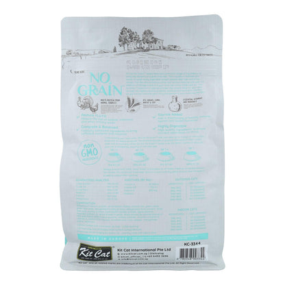 Kit Cat No Grain Cat Food - Poulet & Dinde 1 kg Nourriture naturelle pour chats