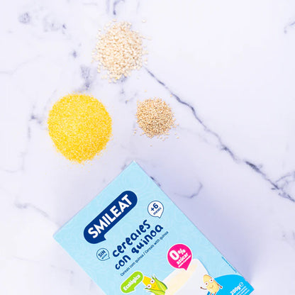 PROMO 3x Bouillie de céréales sans gluten au quinoa Eco Smileat, 200 g
