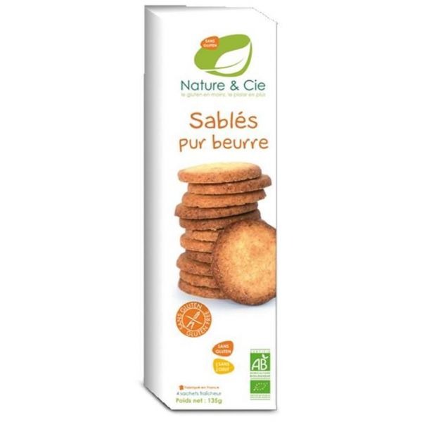 Biscotti al burro senza glutine Bio Nature&Cie 135 g