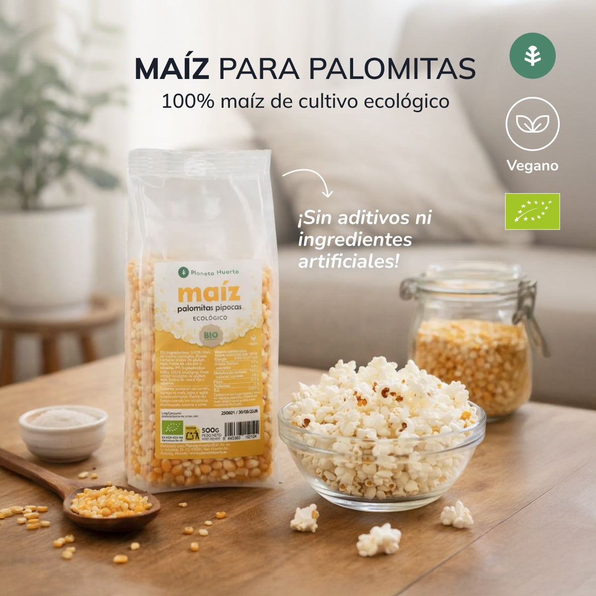 Popcorn für Popcorn ECO Planeta Huerto 500 g