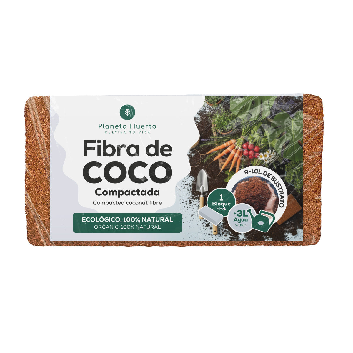 Substrat Fibre de Coco Planeta Huerto 9 Litres