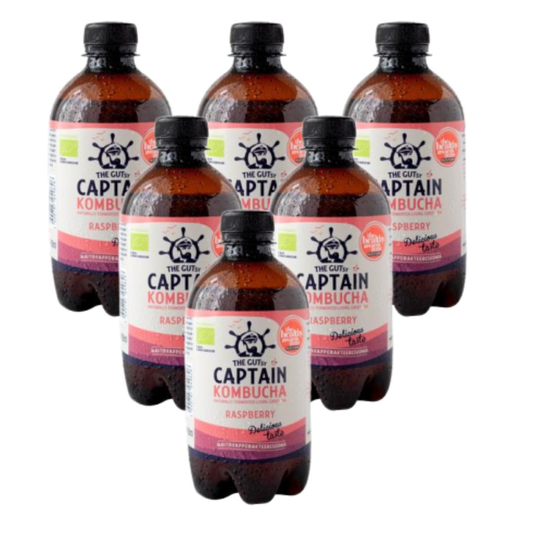 Confezione da 6 bevande Kombucha al lampone 6 L