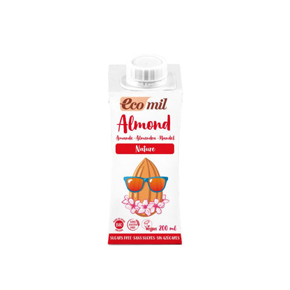 Bevanda alle mandorle naturali senza zucchero Bio Ecomil 200 ml