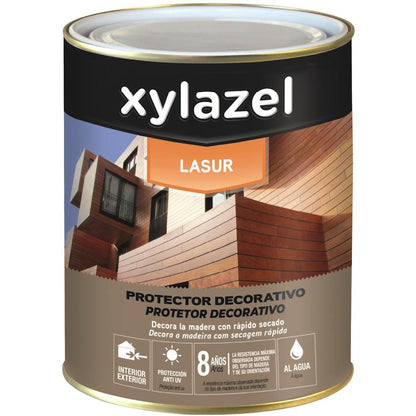 SATIN water-based wood stain 750 ml Xylazel Mahogany
