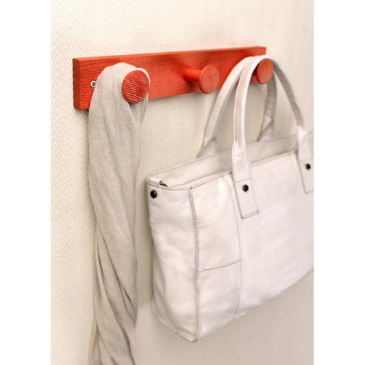 Cintre en frêne 3 boutons texturés Lila