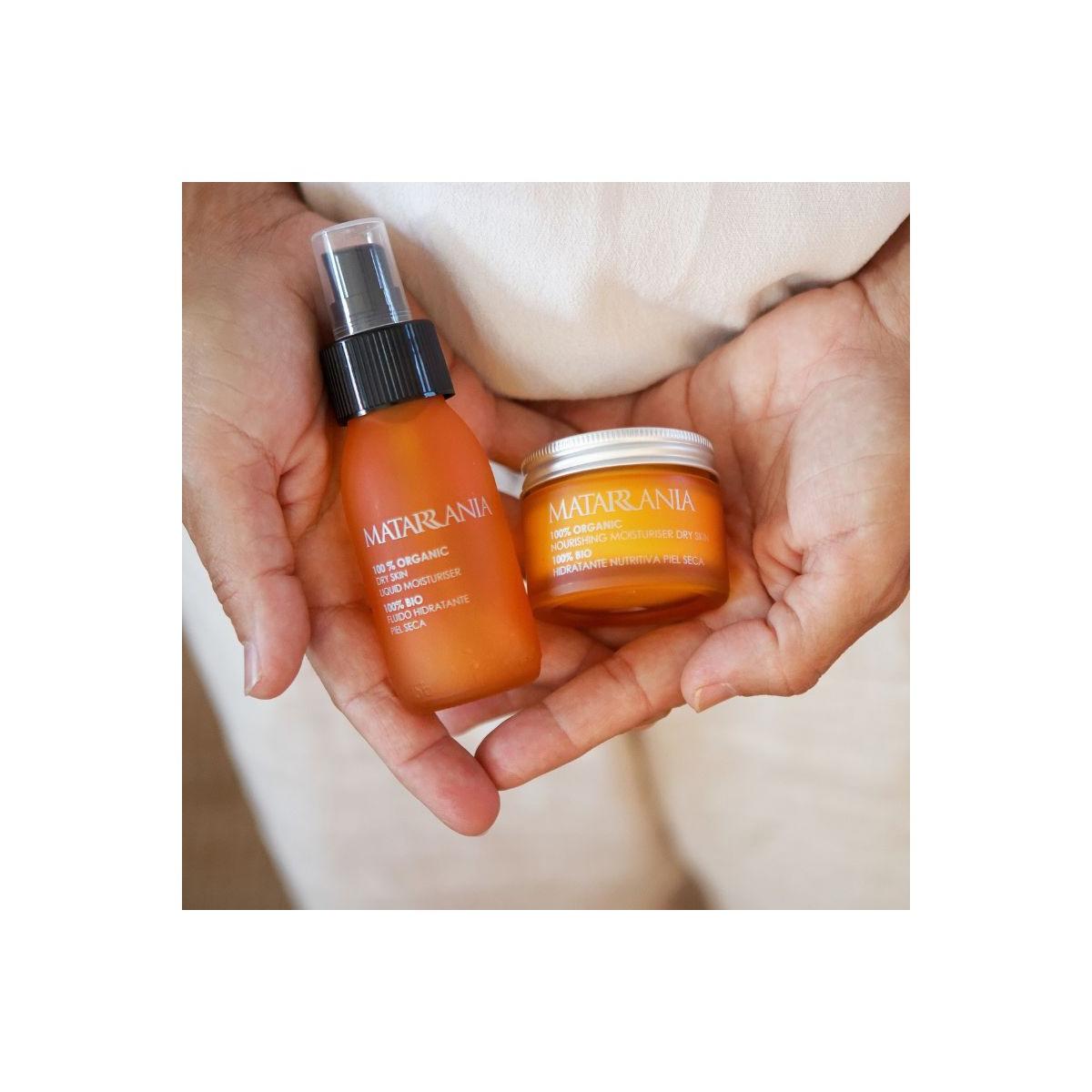 Cofanetto Natale pelle secca Sol & Luna: Fluido idratante + Balsamo nutriente Matarrania