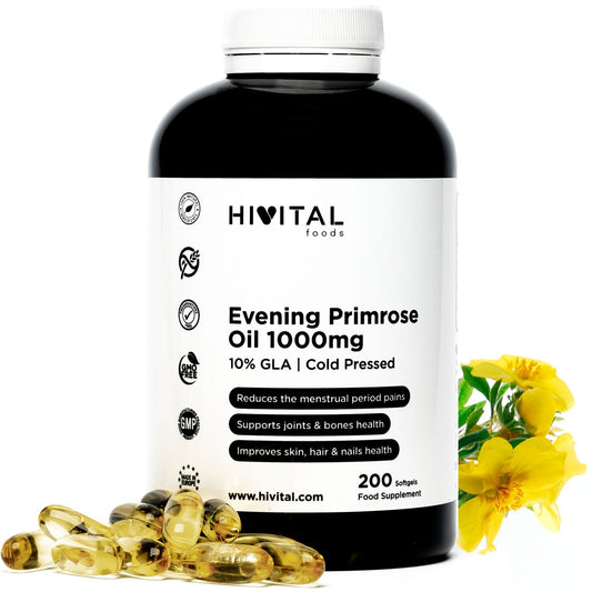 Evening primrose oil 1000 mg Hivital 200 capsules