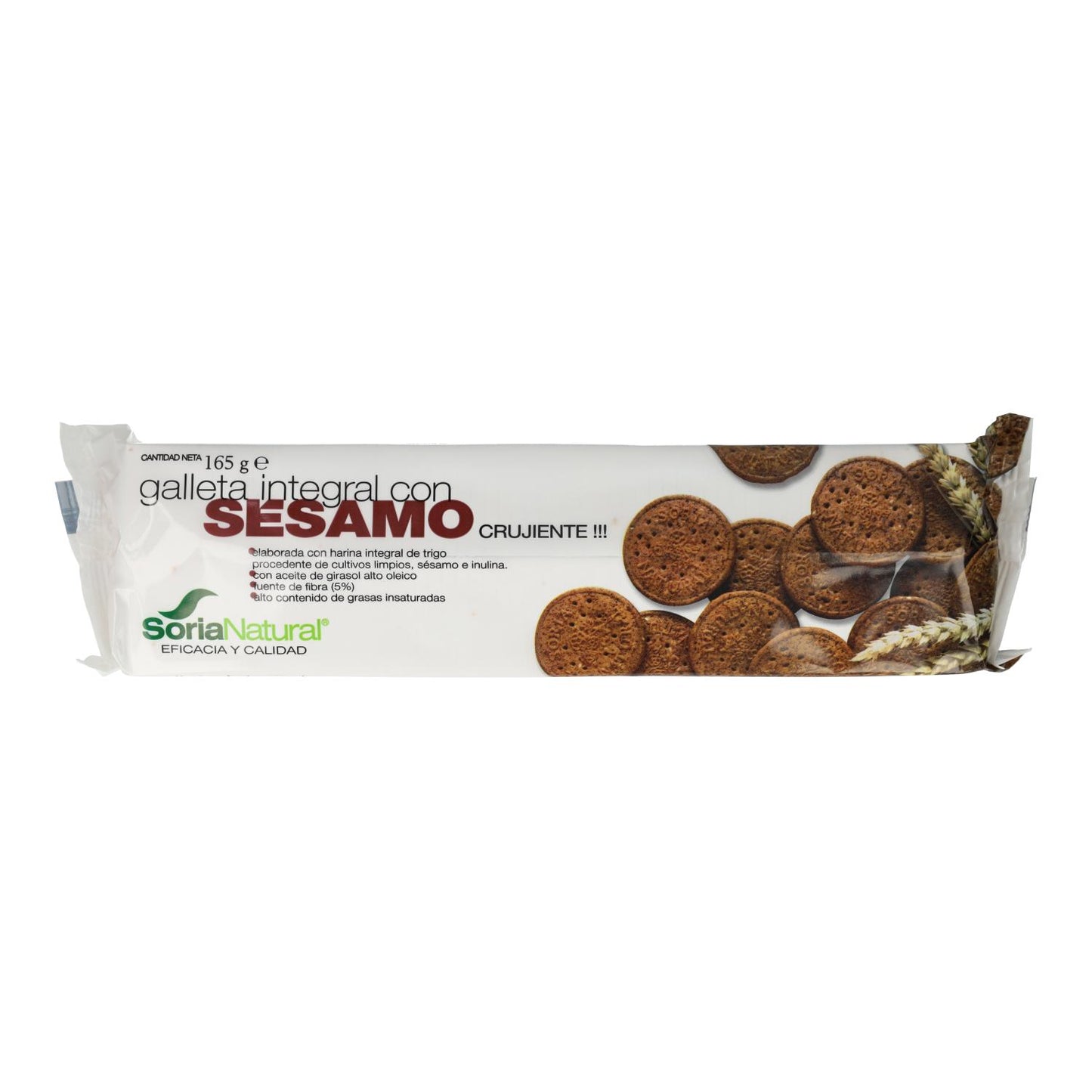 Soria Natural Wholemeal Sesame Biscuits 160 g