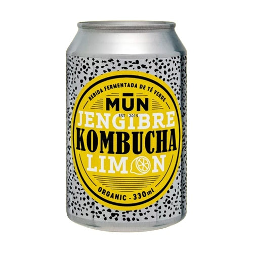 Kombucha imbirowo-cytrynowa w puszce ECO Mun 330 ml