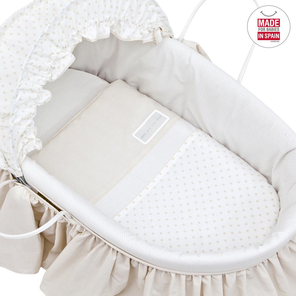 Babykorg med huva BE i olika färger Beige