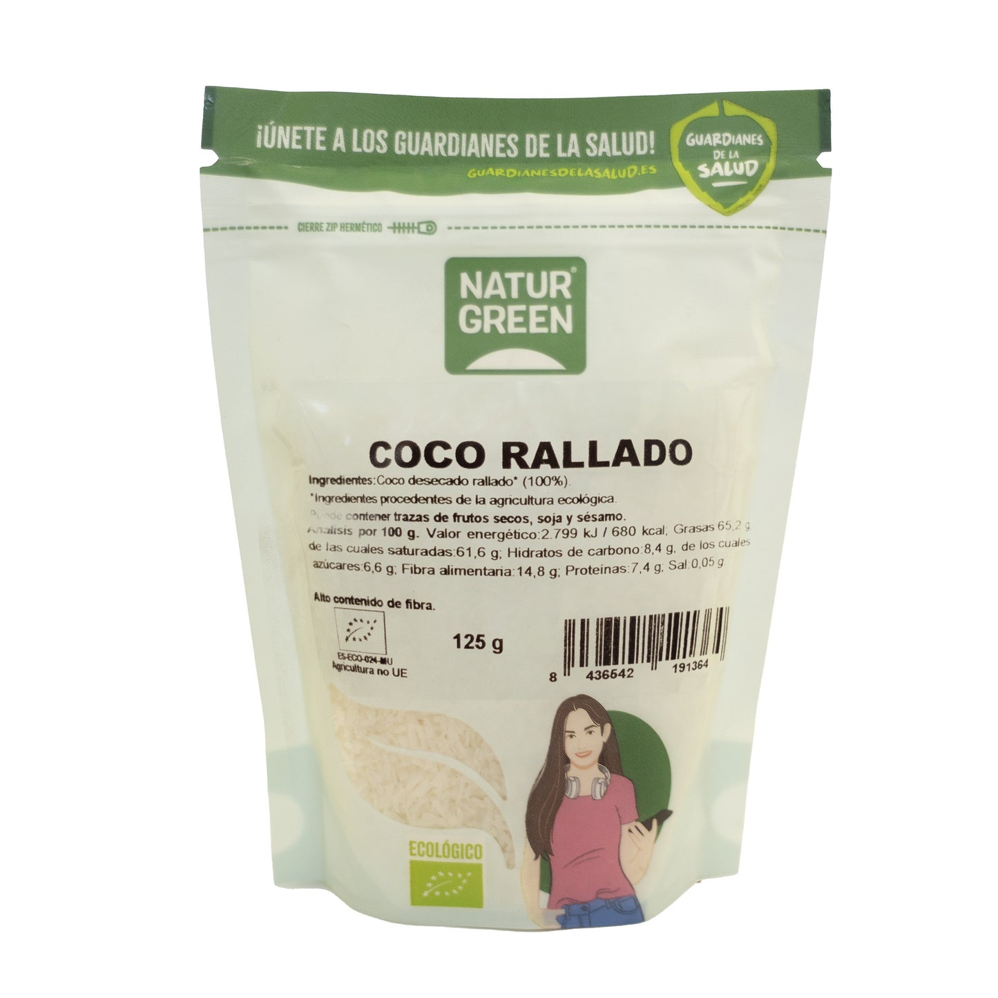 Wiórki kokosowe bio Naturgreen 125 g