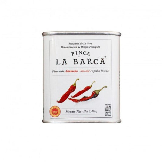 Pimentón picante ahumado de La Vera (jarisa) Finca la Barca 70g