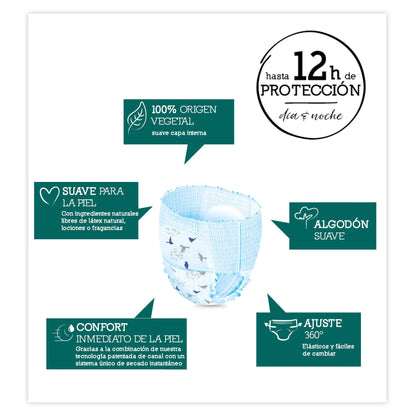 Moltex Pure & Nature T6-blöjor (+14 kg), 18 st