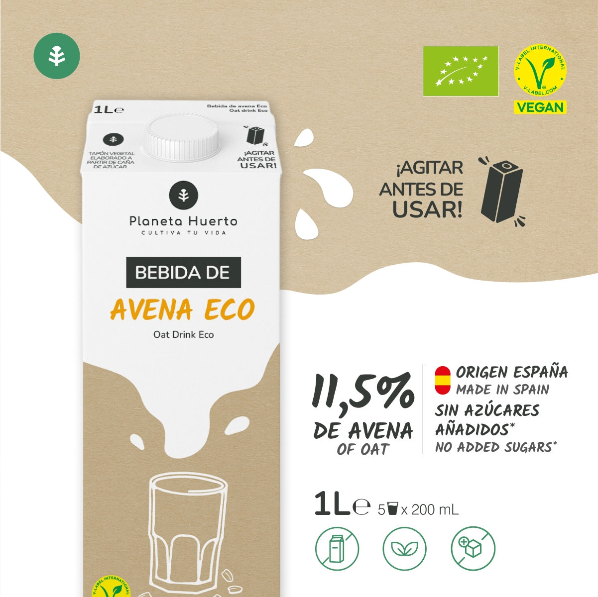 Bevanda d'avena ECO Planet Garden Bevanda d'avena 1L