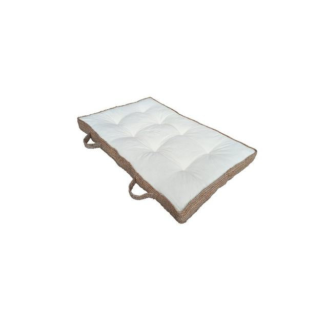 Kissen Palet Jute-Alg 120X80X10 cm – Ecru