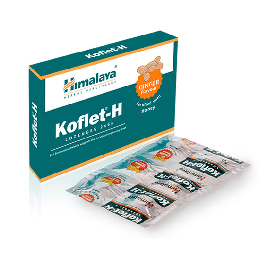 Pastilles Koflet pour la gorge au gingembre Himalaya 12 unités