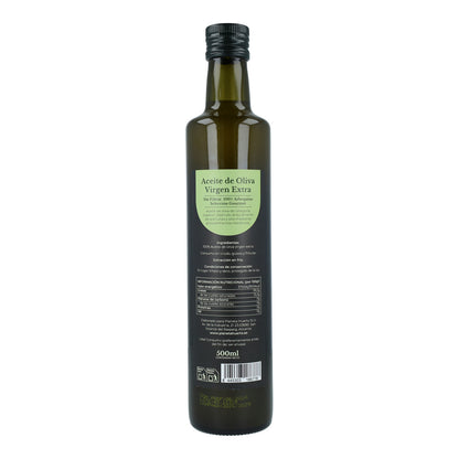 Lot de 3 bouteilles de 500 ml d'huile d'olive extra vierge verte non filtrée, de première récolte, de Planeta Huerto