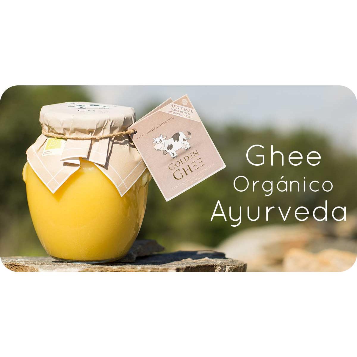 Golden Ghee Bio Mantequilla clarificada de Vaca Golden Ghee 370 ml