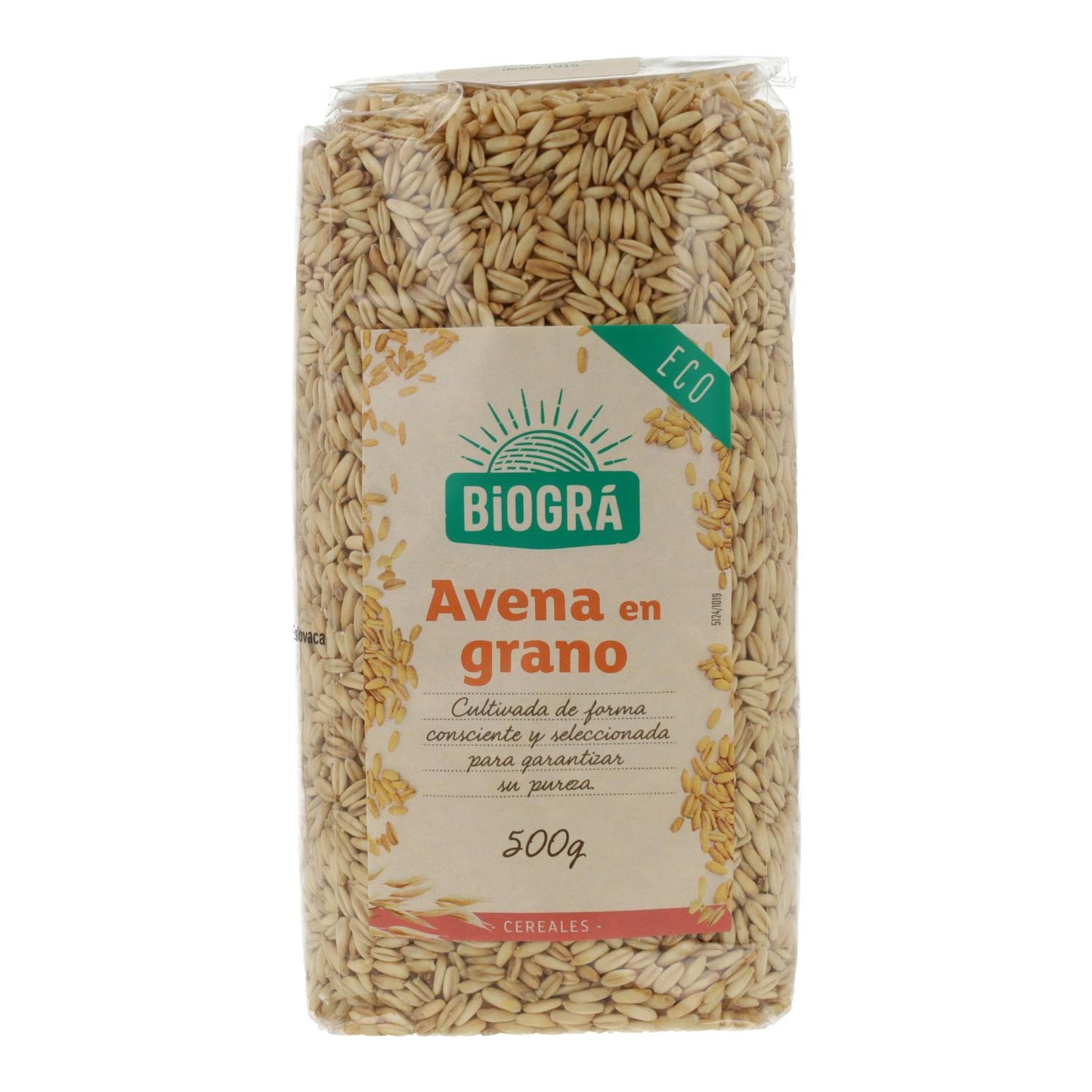 Biogra Organic Oat Grains, 500 g