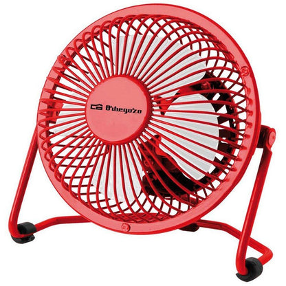 PW 1021 Orbegozo Red USB Table Fan 10 cm
