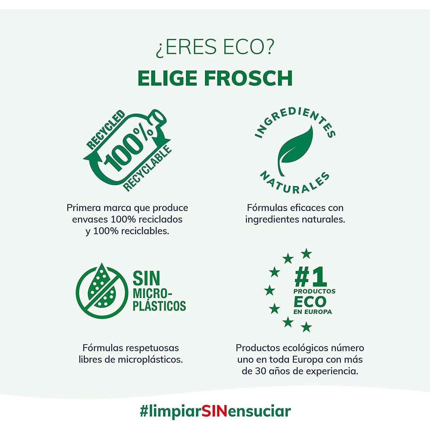 Pack 8X Liquide vaisselle citron Eco Frosch 750 ml