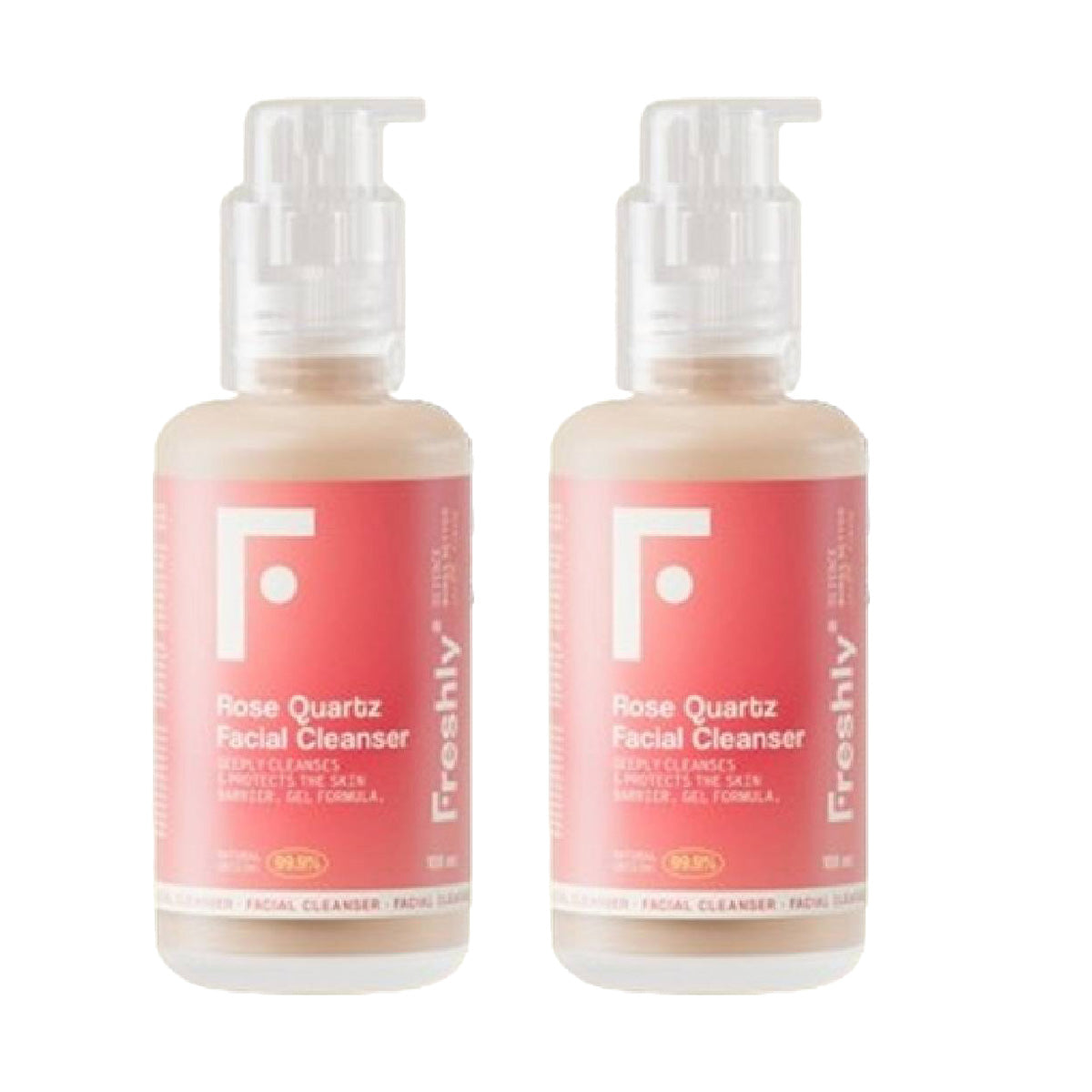 Zestaw 2x Środek do mycia twarzy Rose Quartz Freshly 200 ml