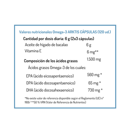 Omega-3 ARKTIS NORSAN 120 Kapseln