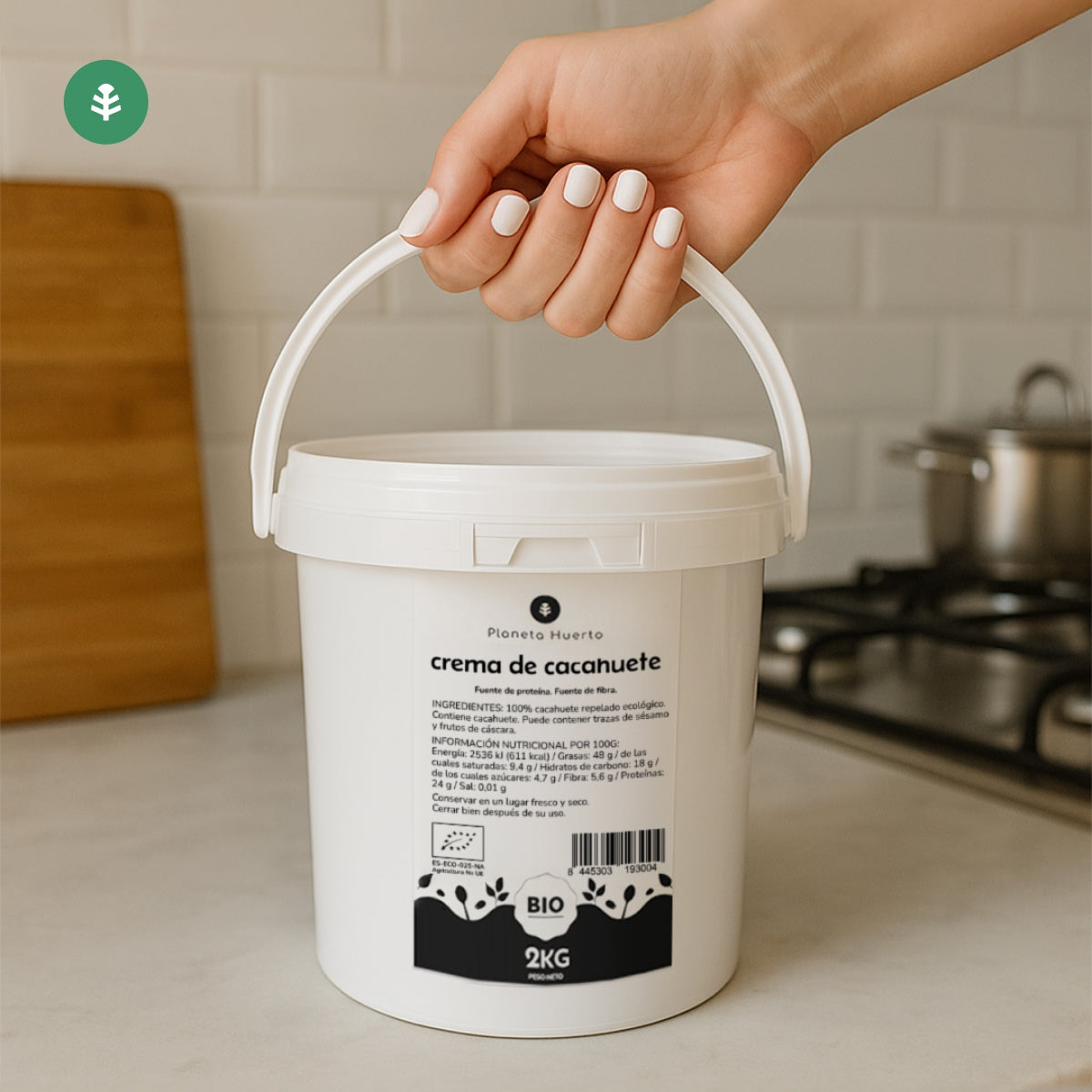 Beurre de cacahuètes ECO Planeta Huerto 2 kg