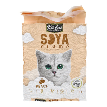 Kit Cat Arena Eco SoyaClump - Peach 7 L Kattströ
