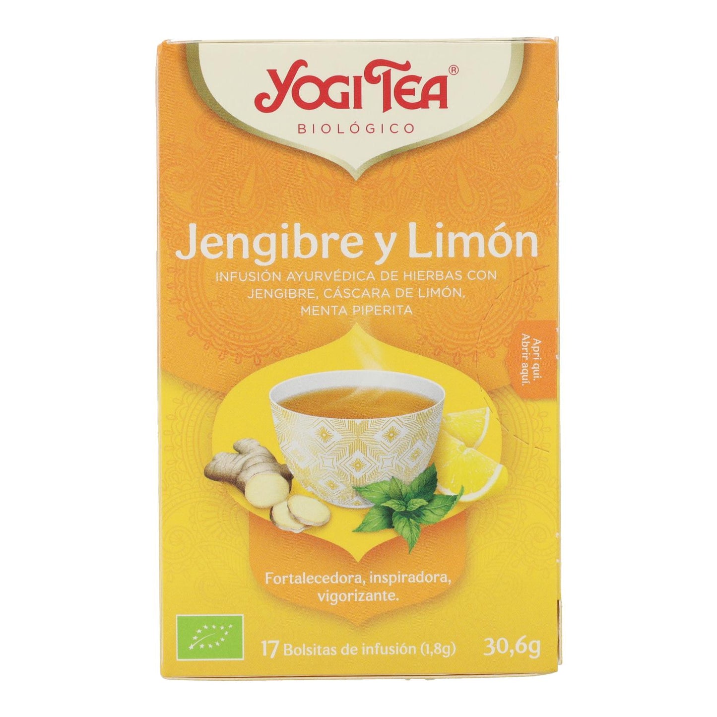 Yogi Tea BIO Imbir i cytryna, 17 torebek